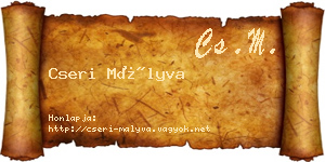 Cseri Mályva névjegykártya